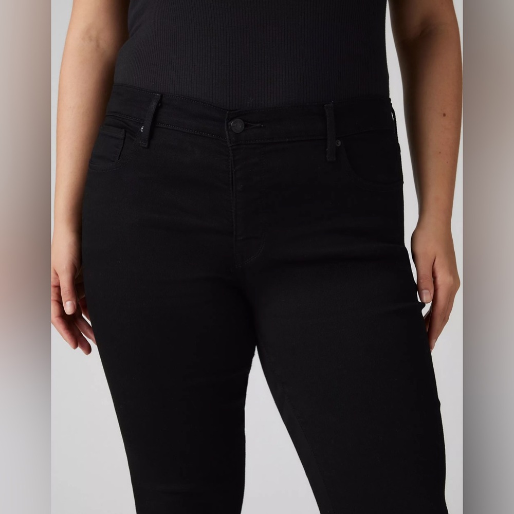 Levi 311 Women's Shaping Skinny Black Stretch Jeans Size 32 - Picture 5 of 15